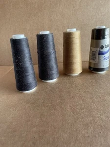 Coats & Clark Talon SureLock Thread Spool, 3000 Yds, Black New Plus 3 Used - Picture 1 of 7