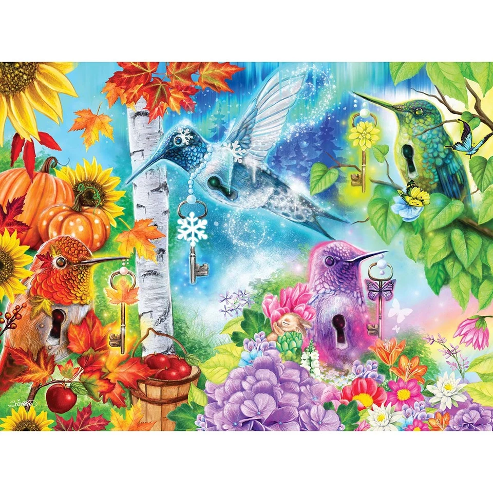 Karmin™ International Changing Seasons Humminbirds Jigsaw Puzzle - Image 1 of 1