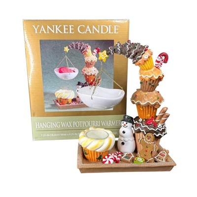 Yankee Candle Hanging Wax Tart Melt Potpourri Warmer Christmas Baker Cupcake - Image 1 of 4