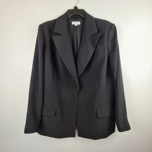 Sergio Hudson Target Blazer 1X Black Surgeon Cuffs Single Button Collab Jacket - Picture 1 of 10