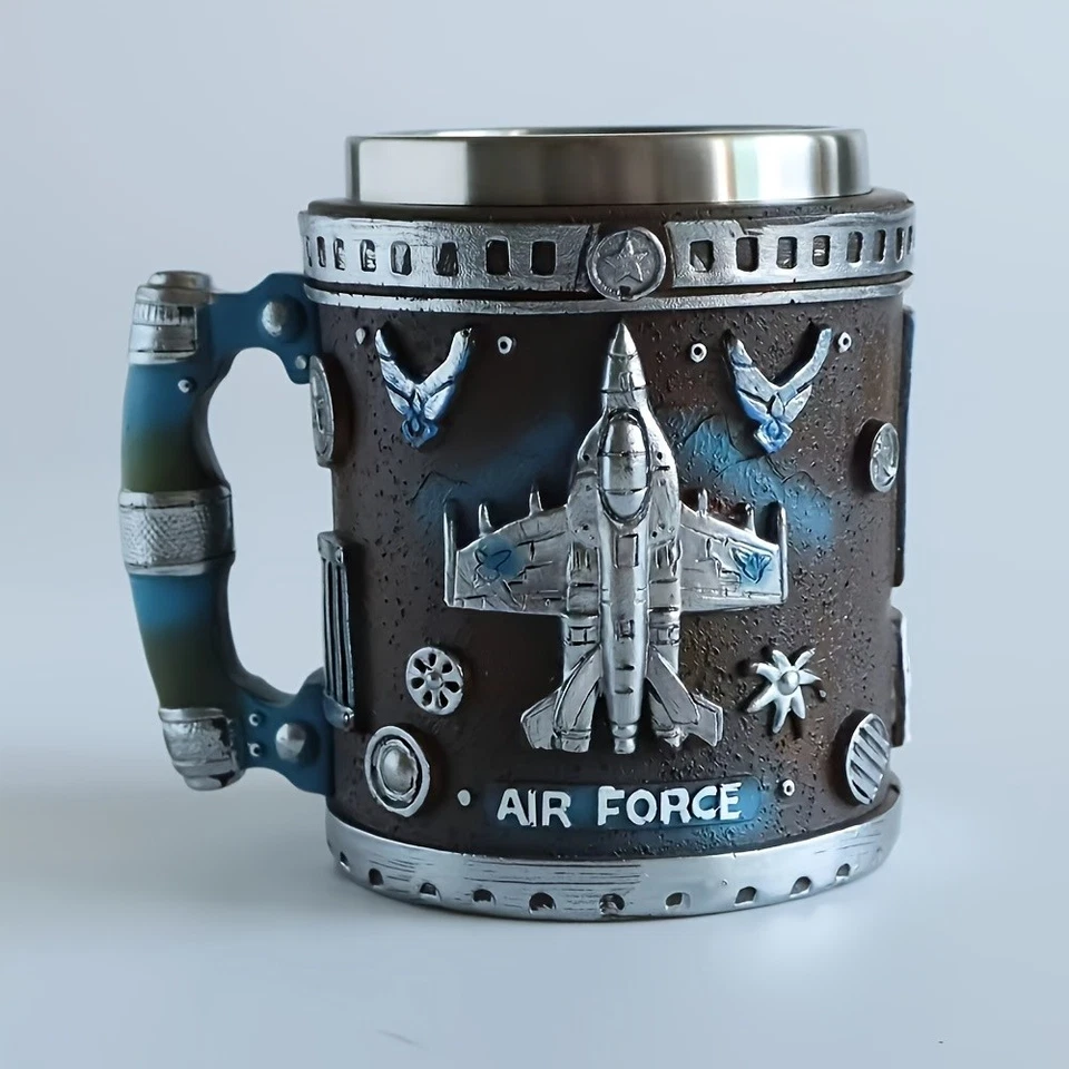 2025 Nueva Taza Militar 3D Resina Taza de Café | Regalo Soldado del Ejército, Tema Militar Foto 1 de 4