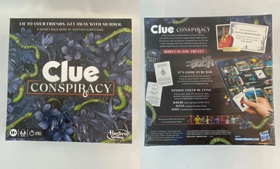 Hasbro Clue Conspiracy Secret Role Board Game ages 14+ for 4-10 players unopened - Image 1 of 4