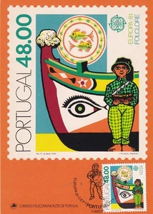 SA24e Portugal 1981 EUROPA CEPT - Folklore, used Maxi Card. - Picture 1 of 2