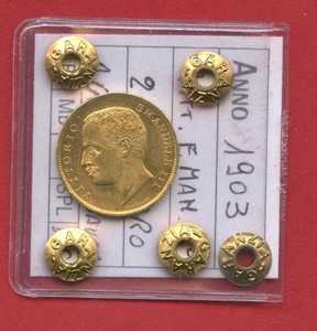 1903 - REGNO - LOTTO/M47941 - 20 LIRE ORO AQUILA SABAUDA VITT. EMANUELE 3° - Imagen 1 de 2