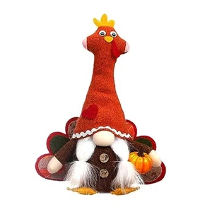 Fall Gnomes Plush, Handmade Thanksgiving Glowing Turkey Autumn Decorations6249 - Bild 1 von 6