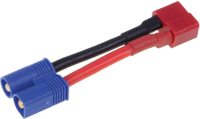 Robbe Modellsport CABLE ADAPTADOR EC-3 CONECTOR EN T TOMA 14AWG/2,1 MM² 30MM 1PZ - Imagen 1 de 2