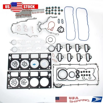 Juego completo de juntas pernos de cabeza aptos para 04-14 Buick Cadillac Chevrolet GMC 4.8 5.3 OHV Foto 1 de 4