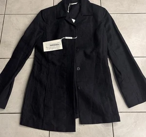 Max Mara Navy Blue Light Blazer Jacket US 4 Maxmara New With Tags - Picture 1 of 11