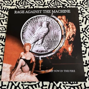 Rage Against The Machine Sleep Now In The Fire Black Vinyl Record Used - Imagen 1 de 6