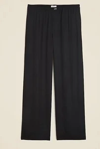 J Crew Soft Shine Pajama Lounge Pants Size Small Black New NWT - Picture 1 of 4