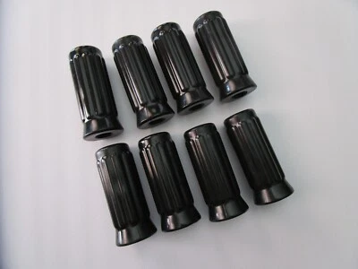 8 Black Rubber Handle Grips 3.5” X 1.5” Hole Opening 5/8” Foosball Gaming - Image 1 of 4