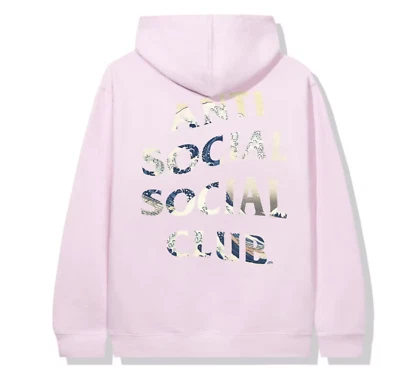 Anti Social Social Club (Japan Only) 4 Car Pile-Up Tonkotsu Logo Hoodie XXL PINK - Image 1 of 4