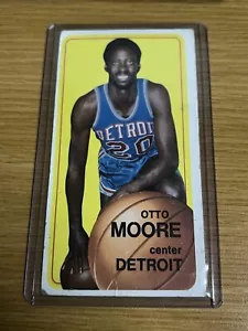 1970-71 Topps Carta Basket Otto Moore Detroit Pistons #9 In perfette condizioni - Foto 1 di 2