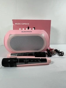 Sudotack KM300 Musikkapsel tragbare Karaoke Anlage mit kabellosen Mikrofonen - Bild 1 von 12
