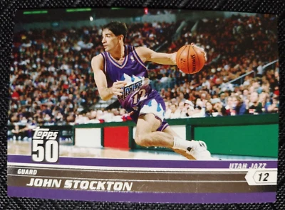 2008 John Stockton Topps 50 Promo Card # 28 of 50 - Image 1 of 4