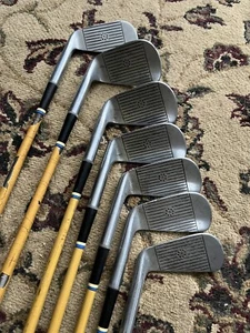 Wright and Dickson stainless Harry Cooper Straight play Pyrotone iron set - Picture 1 of 7