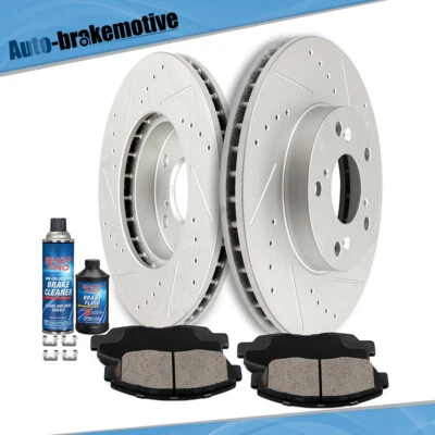 PARA HONDA ACUERDO 1998-2002 G3000 FUNDICIÓN DISCO FRENO DELANTERO ROTORES + PASTILLAS CERÁMICAS Foto 1 de 4