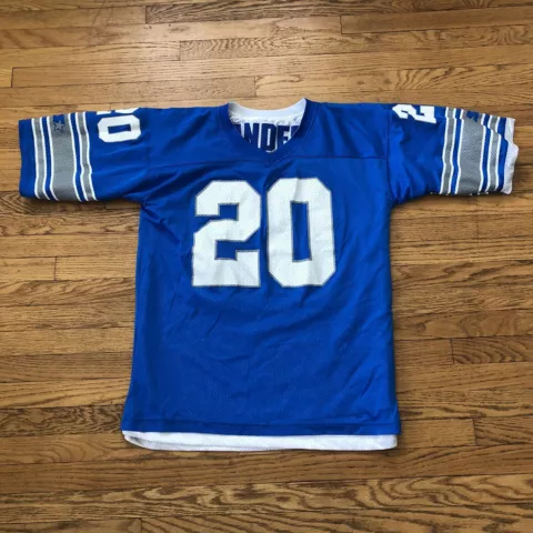 Vintage Starter XXL Detroit Lions Barry Sanders Reversible Double Sided Jersey Cover