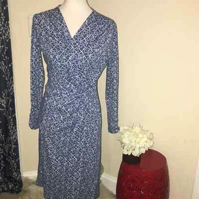 Vestido Pendleton Breezeway Imitación Envoltura Dólar de Arena Sobrepelliz Cuello Talla S Pequeño Foto 1 de 4