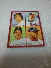Palmer / Ryan / Gibson /Perry 2009 Upper Deck Goudey Red 4-in 1 Baseball #35-28