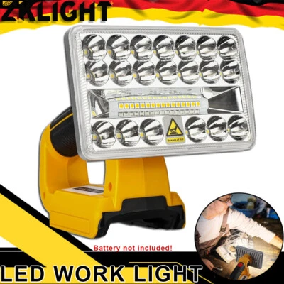 LED-Arbeitsleuchte für Dewalt Outdoor Cordless Tool 18V LED-Taschenlampe 2000LM - Bild 1 von 4