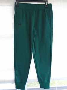 Under Armour Size M Women's Loose Dark Green Fleece Jogger Pants With Tags - Picture 1 of 3