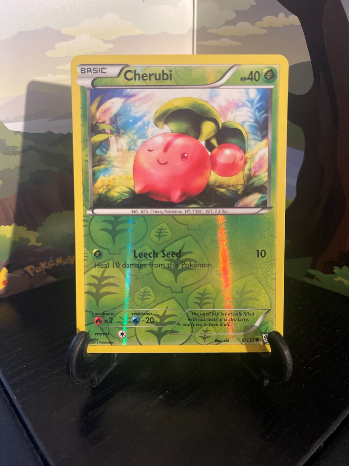 Cherubi 6/135 - Plasma Storm - Common - Reverse Holo - Pokemon Card TCG - LP