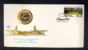 South Africa - "NELSON MANDELA ~ PRESIDENTIAL INAUGURATION" Coin Cover PNC 1994 - Picture 1 of 14