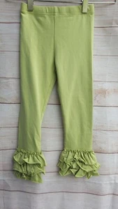 SweetHoney Green Ruffle Leggings Girls Pants Size 5 NWT - Picture 1 of 5