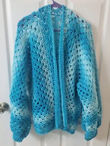 crochet cardigan sweater - Picture 1 of 1