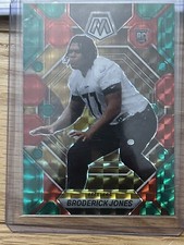 2023 Mosaic Choice Broderick Jones RC Red & Green #288 Pittsburgh Steelers