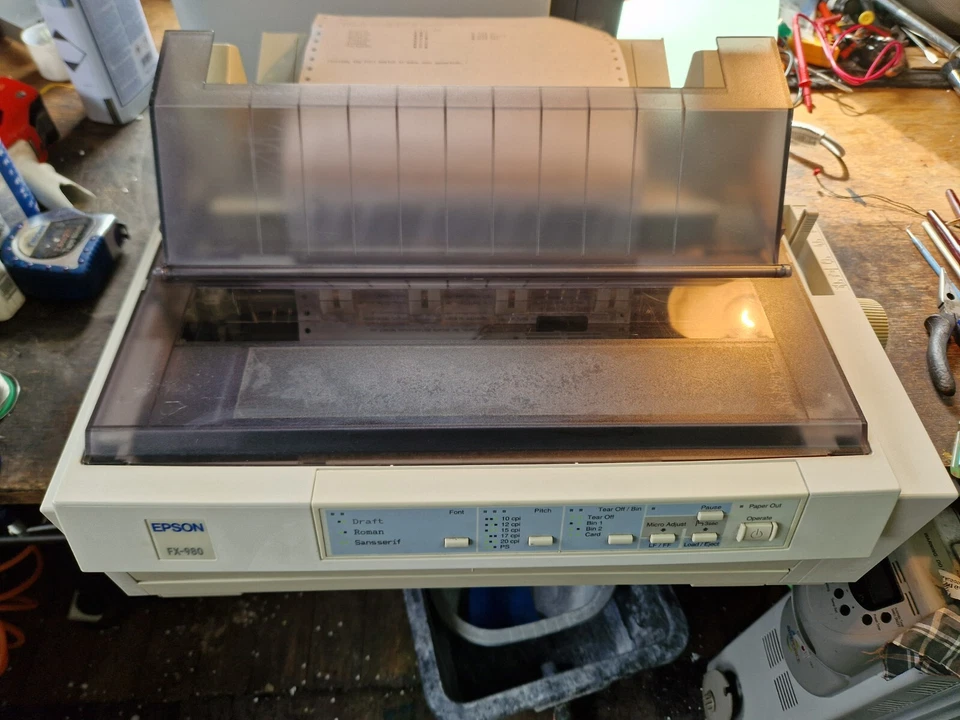 Epson FX-980  Dot Matrix  Printer.  NOW REDUCED. Warranty.  refurbished - Image 1 of 4