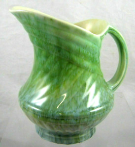 Green Milk Jug - Art Deco? -Tyne England - 18 cm tall