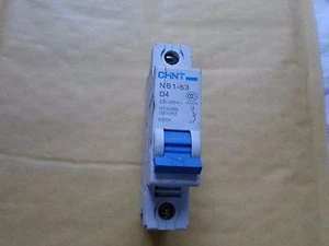 CHINT NB1-63 D4 4 AMP 6KA EINPOLIGER MCB-SCHUTZSCHALTER - Bild 1 von 1