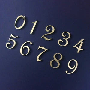 House Door Numbers Plaques Stick On Self Adhesive 3D Signs Hotel Office Number - Picture 1 of 41