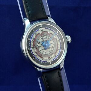 Souvenir watch. Vintage Zenith movement. Handmade dial and hands
