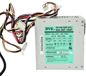 DVE Switching Power Supply  DSP-1454P Power Supply 200-250V 250W Surge - Picture 1 of 6