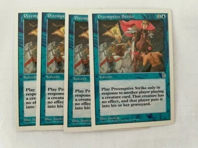 MTG 4X PORTAL THREE KINGDOMS PREEMPTIVE STRIKE NM/M P3K COMMON BLUE ENGLISH - Image 1 of 4