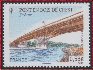 2011 FRANCE N°4544** Pont en bois de Crest (Drome),  2011 France MNH - Picture 1 of 1