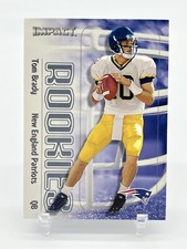 Tom Brady 2000 Fleer Impact Rookie Card RC #27 HOF New England Patriots 