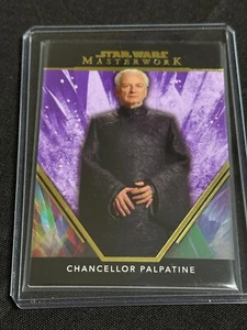 2024 Topps Star Wars Masterwork Chancellor Palpatine/50 PURPLE - Picture 1 of 2