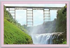 Castile, New York Vintage Postcard, Letchworth State Park, Upper Falls