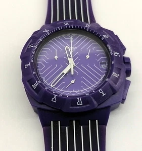 SWATCH CHRONO - SUIV401 - PURPLE RUN - Lightly Used - Picture 1 of 3