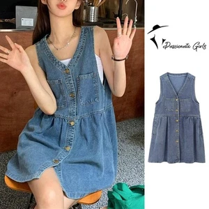 Womens Casual V Neck Overall Dress Stylish and Comfortable Summer Wear - Picture 1 of 32