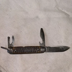 Vintage Imperial Prov. RI-3 Blade-Bone Handle Pocket Knife-c.1936-1952 - Picture 1 of 6