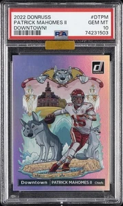 2022 PANINI DONRUSS DOWNTOWN #DTPM PATRICK MAHOMES II PSA 10 - Picture 1 of 2