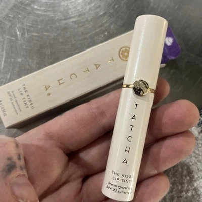 TATCHA The Kissu Lip Tint SPF 25 ~ Camellia ~ Full Size ~ Boxed - Image 1 of 4
