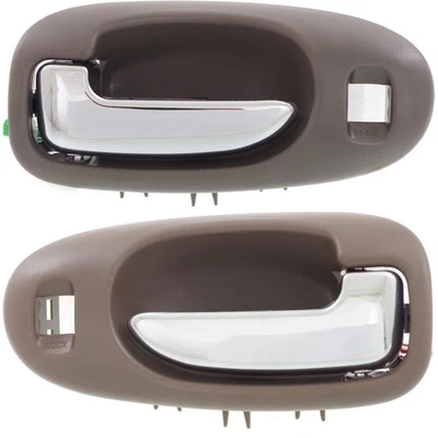 Juego de manijas de puerta para Chrysler Sebring 2001-06 delanteras gris oscuro con cromo/agujero 2 piezas Foto 1 de 4