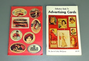 Collecting Advertising Mirrors & Collectors Guide to Advertising Cards- 2 BOOKS - Picture 1 of 6