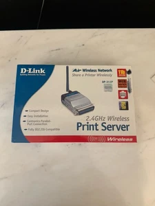 D-Link (DP-311P)Air Wireless Print Server (11 Mbps) 2.4 GHz Wireless NewOpen Box - Picture 1 of 3